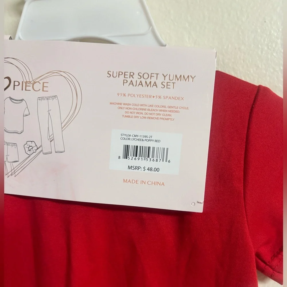 Catherine Malandrino Red Super Soft Pajama‎ Set
